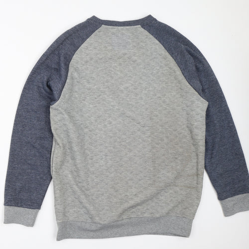 Soul Star Mens Grey   Pullover Sweatshirt Size L