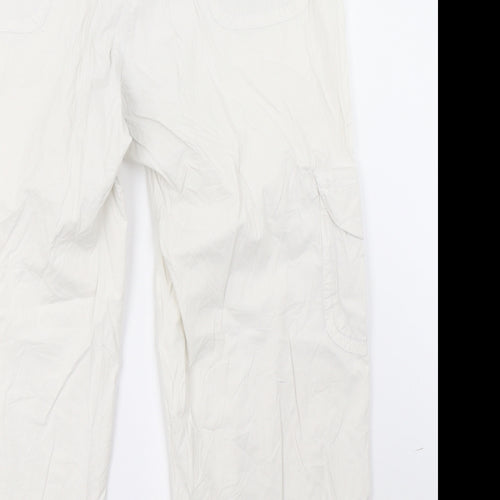 ZERRES Womens White   Cropped Trousers Size 16 L25 in