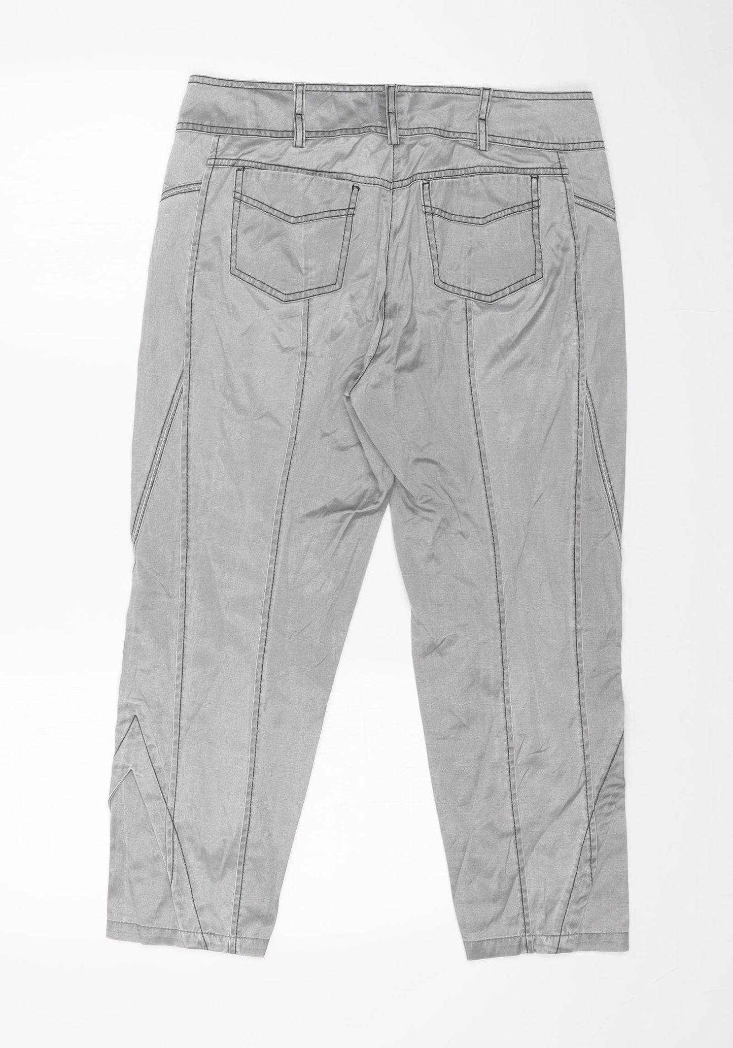 BiBA Womens Grey   Trousers  Size 12 L23 in