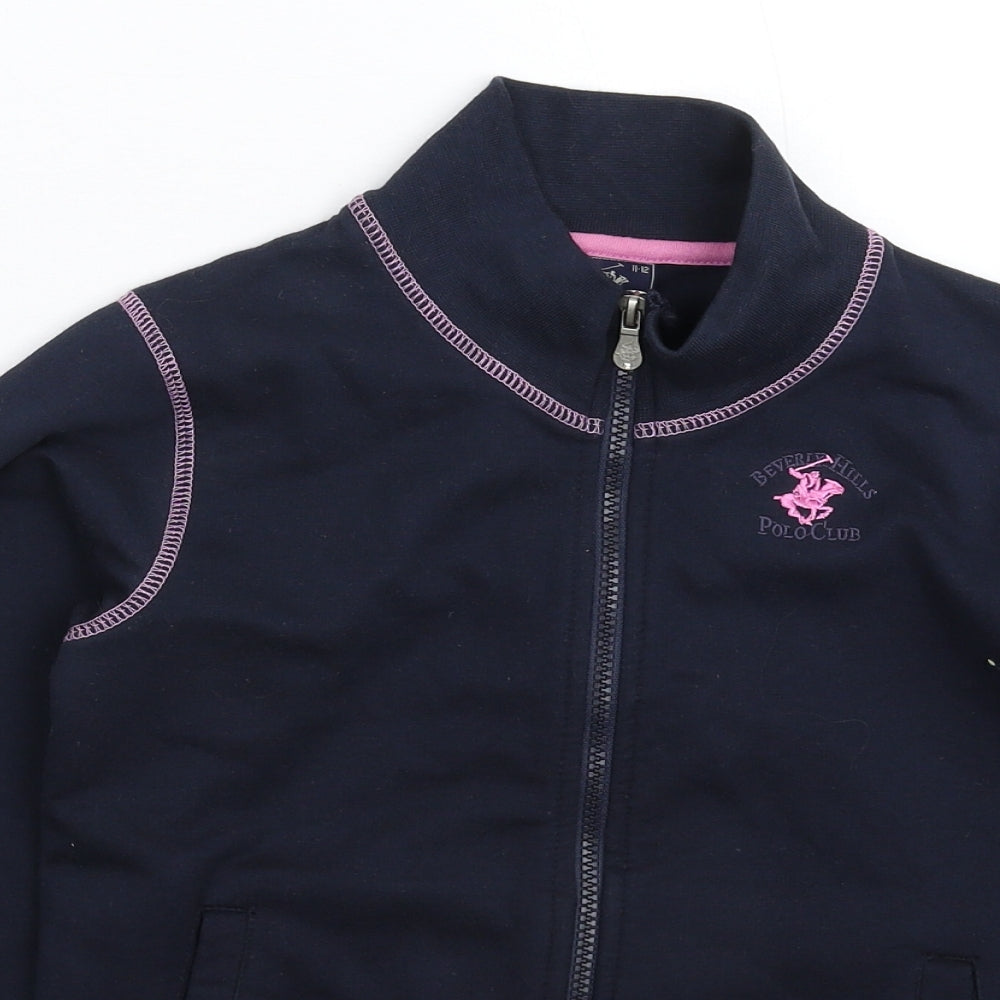 Beverly Hills Polo Club Girls Blue   Jacket  Size 11-12 Years