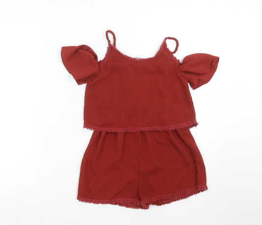 TU Girls Brown   Playsuit One-Piece Size 9 Years
