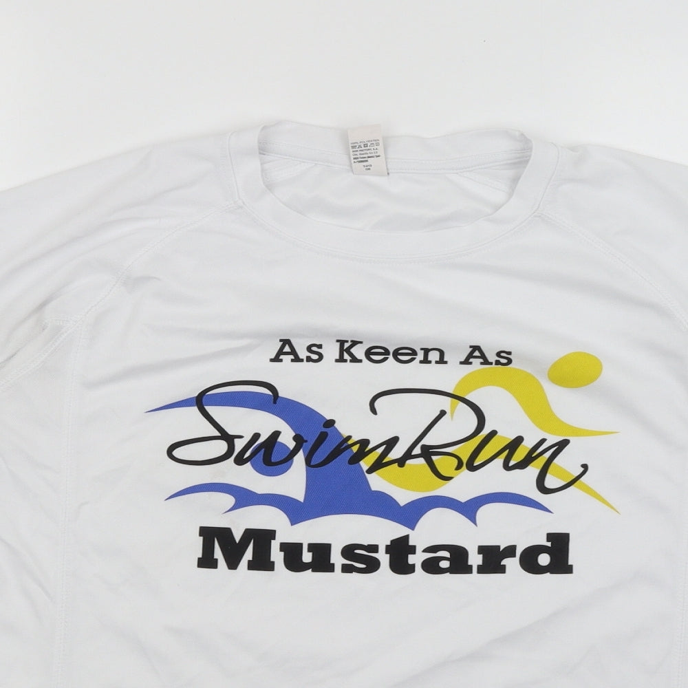 Roly Mens White   Basic T-Shirt Size M  - Keen As Mustard