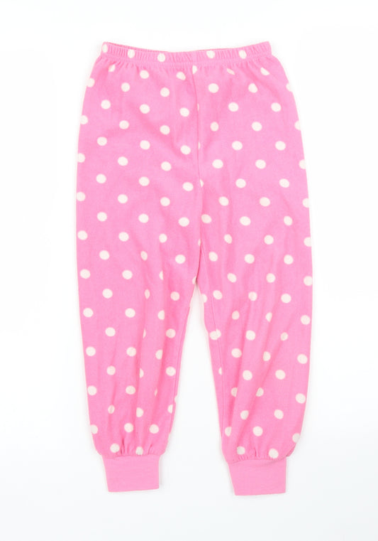 Primark Girls Pink Polka Dot  Capri Pyjama Pants Size 4-5 Years