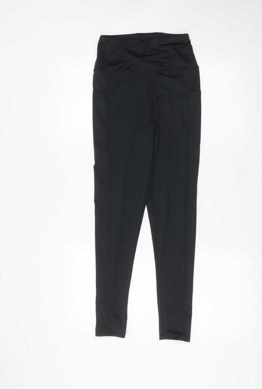 Nasty Gal Womens Black   Jogger Leggings Size 10 L24 in