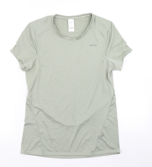 Quecha Womens Green   Basic T-Shirt Size XS