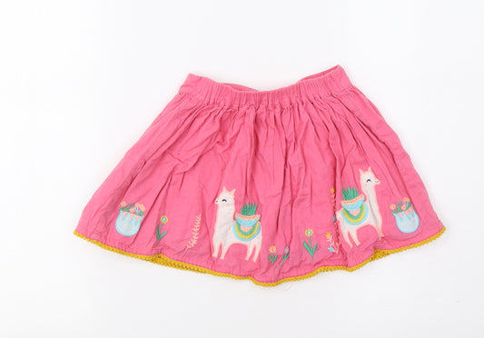 Nutmeg Girls Pink   Flare Skirt Size 2-3 Years - Llama