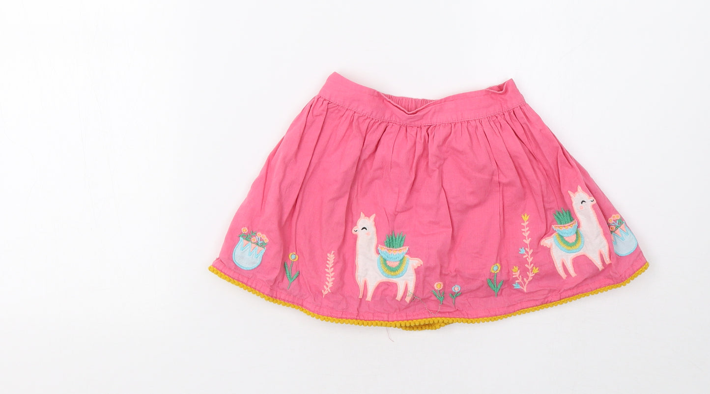 Nutmeg Girls Pink   Flare Skirt Size 2-3 Years - Llama