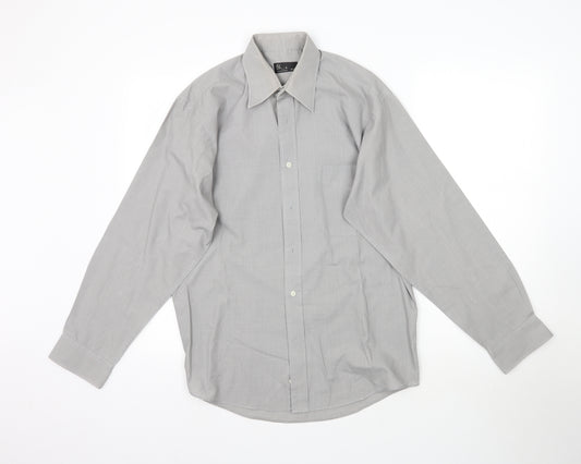 BHS Mens Grey    Dress Shirt Size 14.5
