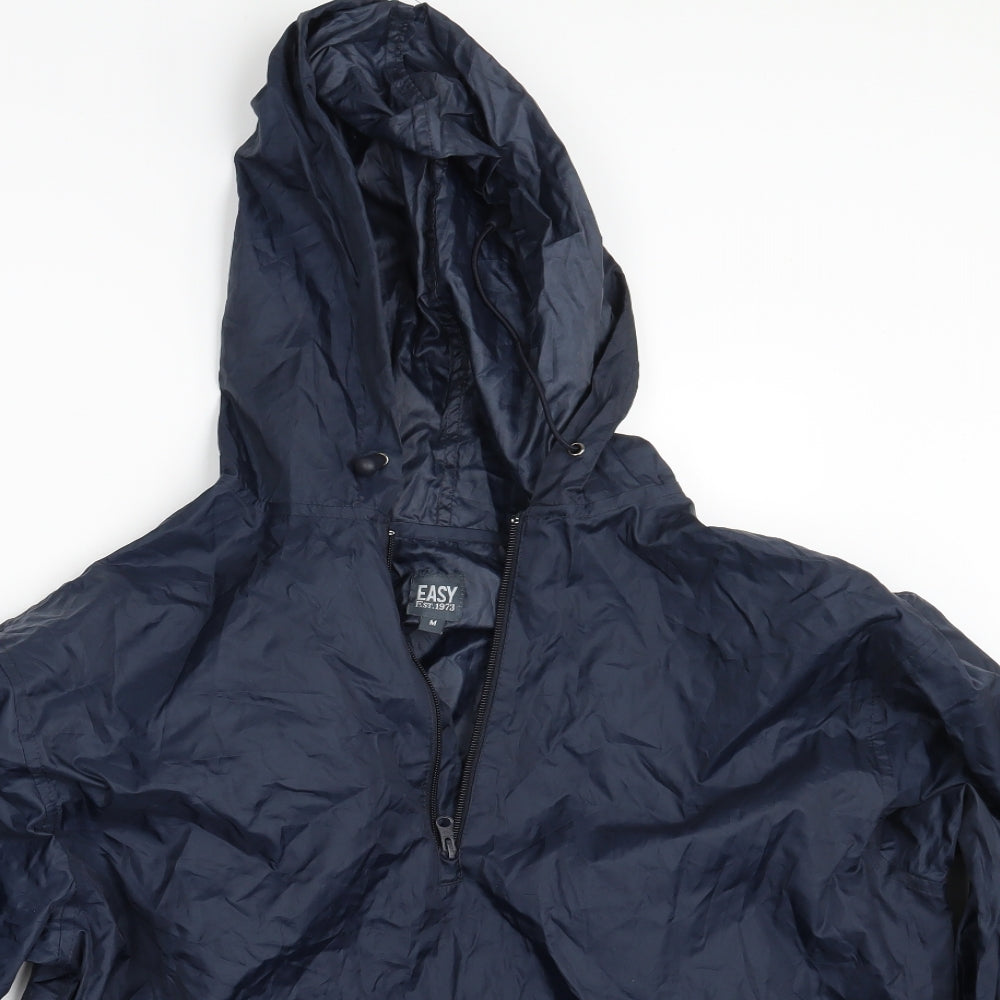 Easy Mens Blue   Rain Coat Coat Size M