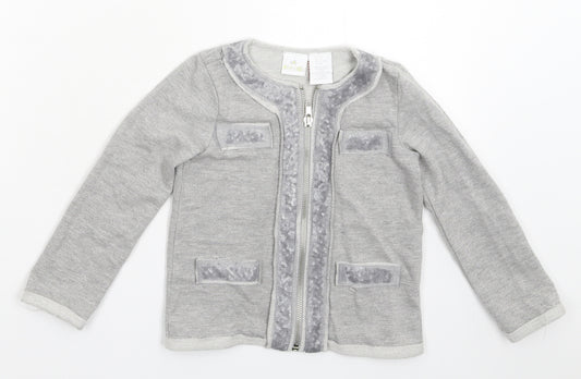 Dylan & Abby Girls Grey   Jacket  Size 2-3 Years