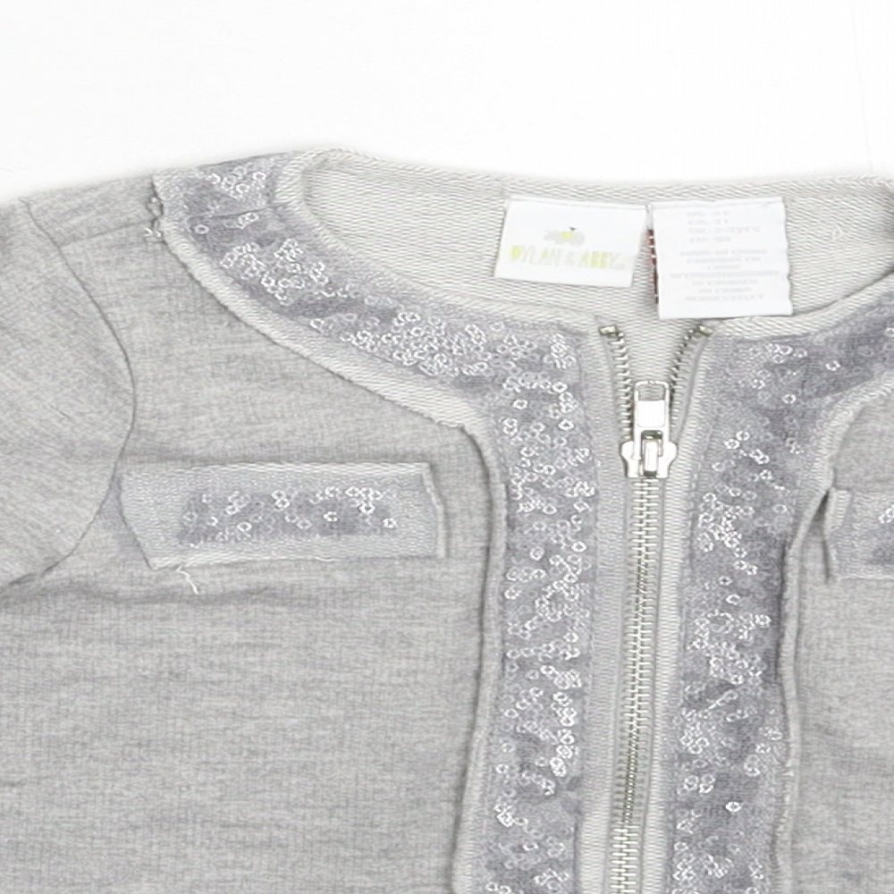 Dylan & Abby Girls Grey   Jacket  Size 2-3 Years
