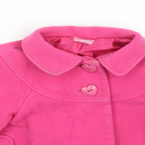 Sweet Millie Girls Pink   Overcoat Coat Size 7 Years