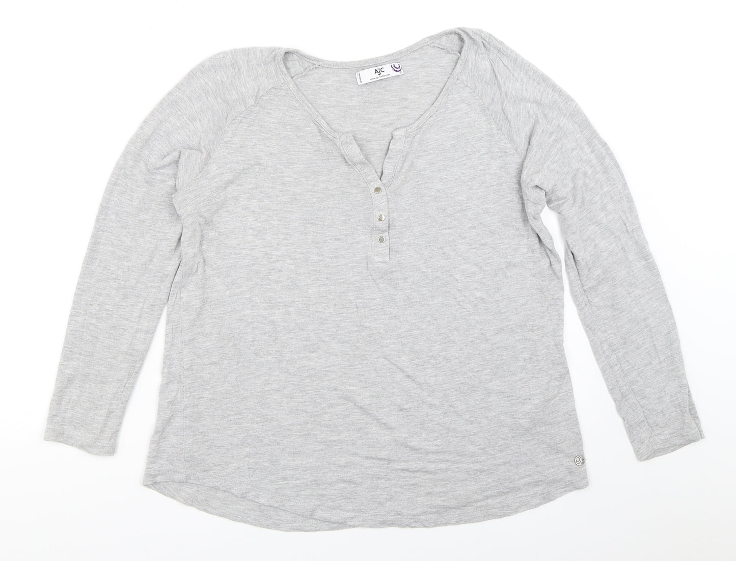 AJC Womens Grey   Basic T-Shirt Size 40