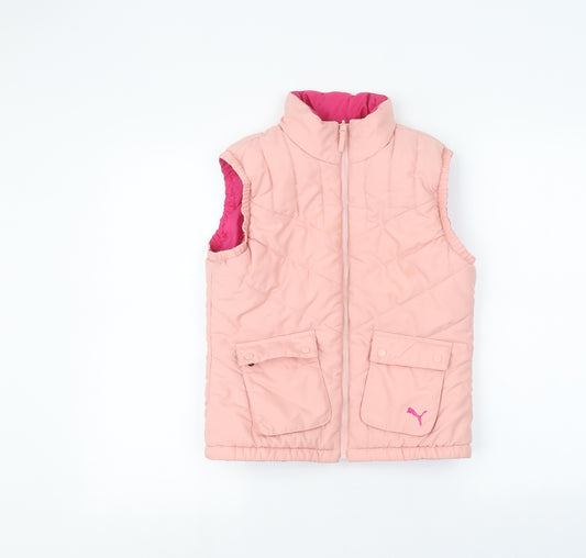 PUMA Girls Pink   Jacket Coat Size L