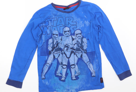 Star Wars Boys Blue Solid   Pyjama Top Size 11-12 Years  - Star Wars
