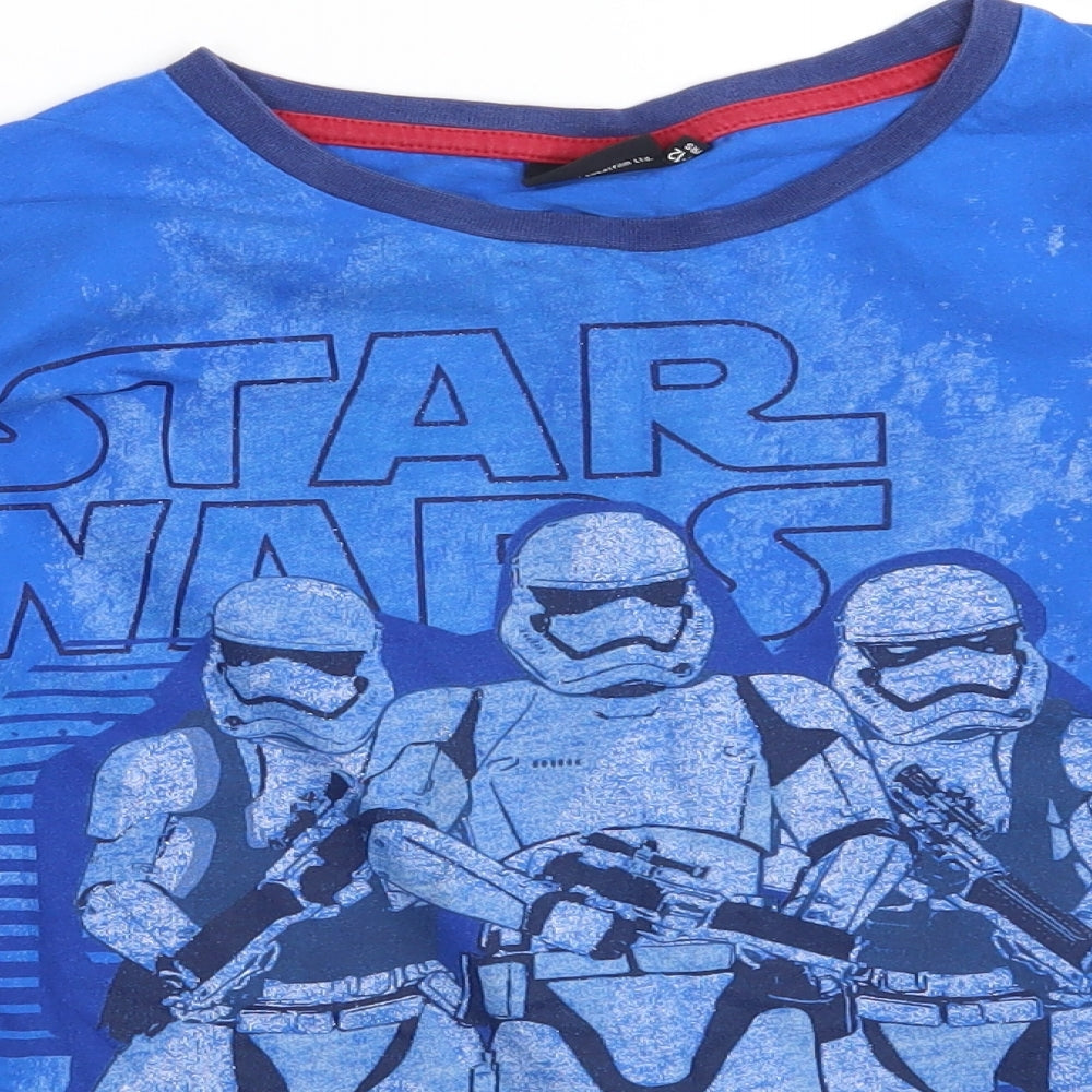 Star Wars Boys Blue Solid   Pyjama Top Size 11-12 Years  - Star Wars