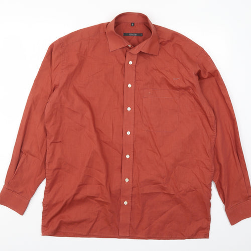 Eterna Mens Red    Button-Up Size 16