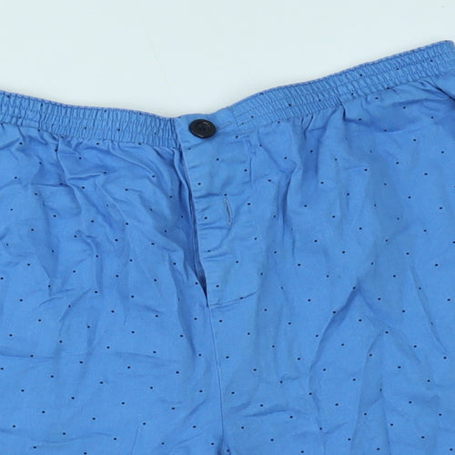 Marks and Spencer Mens Blue Polka Dot  Sweat Shorts Size M