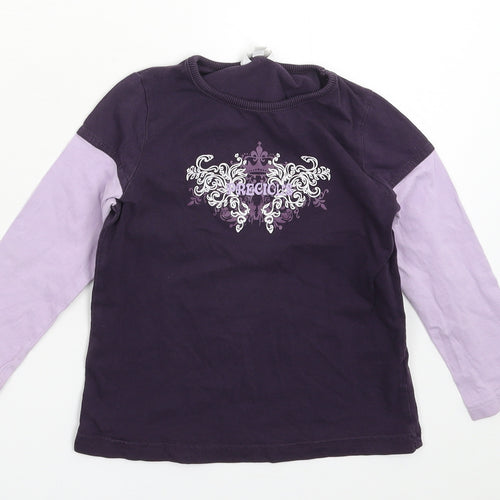 TCM Girls Purple   Basic T-Shirt Size 3-4 Years