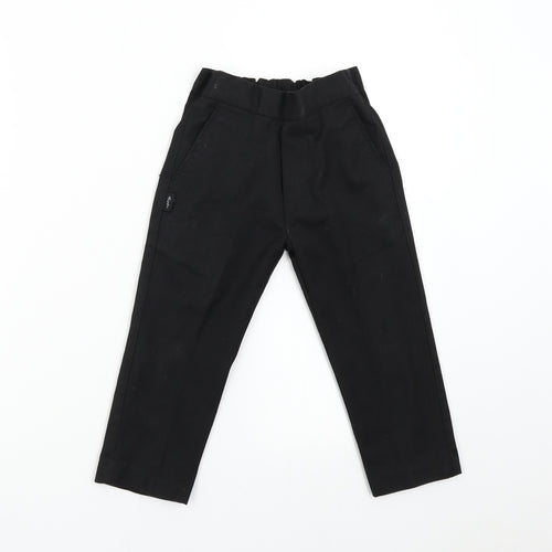 AST Boys Black   Dress Pants Trousers Size 3-4 Years - School