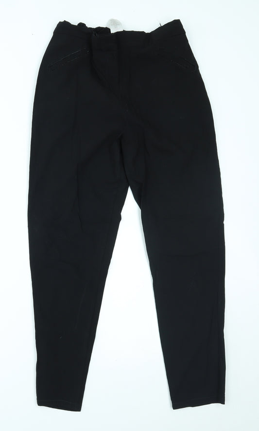 George Boys Black   Chino Trousers Size 16 Years