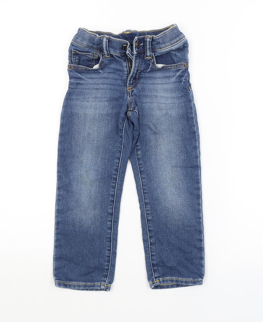 Gap Boys Blue   Straight Jeans Size 4 Years