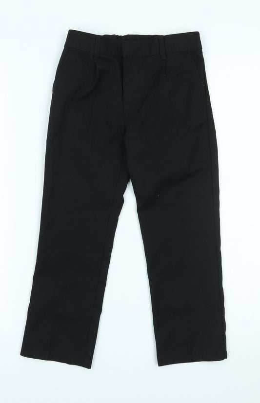 F&F Boys Black   Chino Trousers Size 5-6 Years