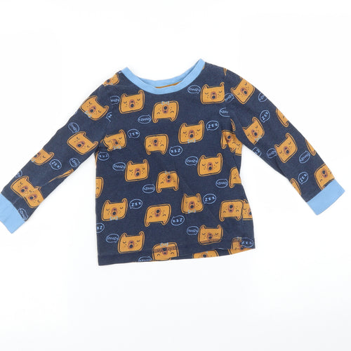 George Boys Blue    Pyjama Top Size 3-4 Years  - Bear print