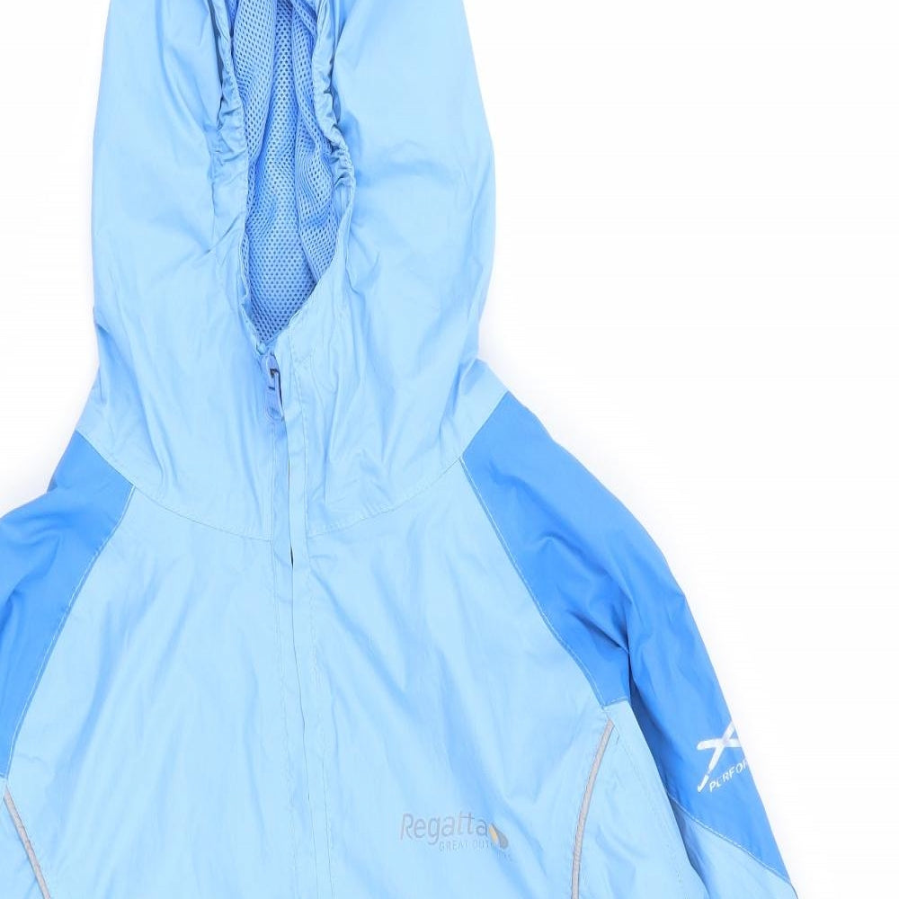 Regatta Girls Blue   Basic Coat Coat Size 9-10 Years