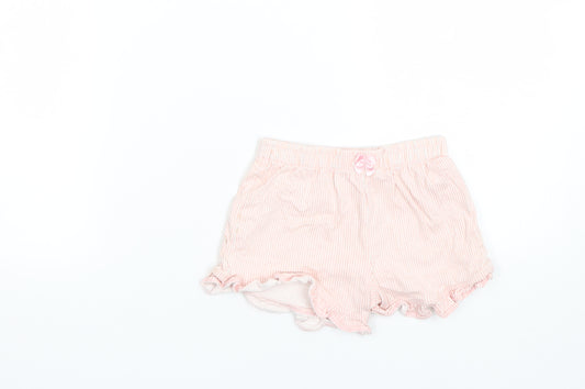 TU Girls Pink Striped  Cami Sleep Shorts Size 4-5 Years
