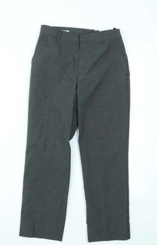 M&S Boys Grey Ikat  Capri Trousers Size 10-11 Years