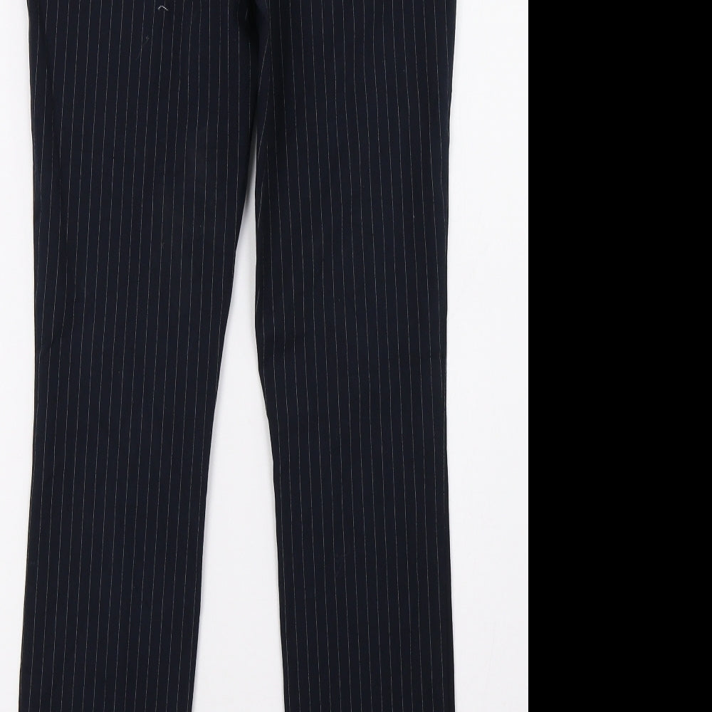 Gina Tricot Womens Blue Striped  Trousers  Size 10 L30 in