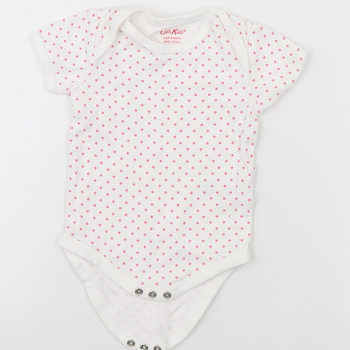 Cath Kidston Baby White Spotted  Babygrow One-Piece Size 3-6 Months