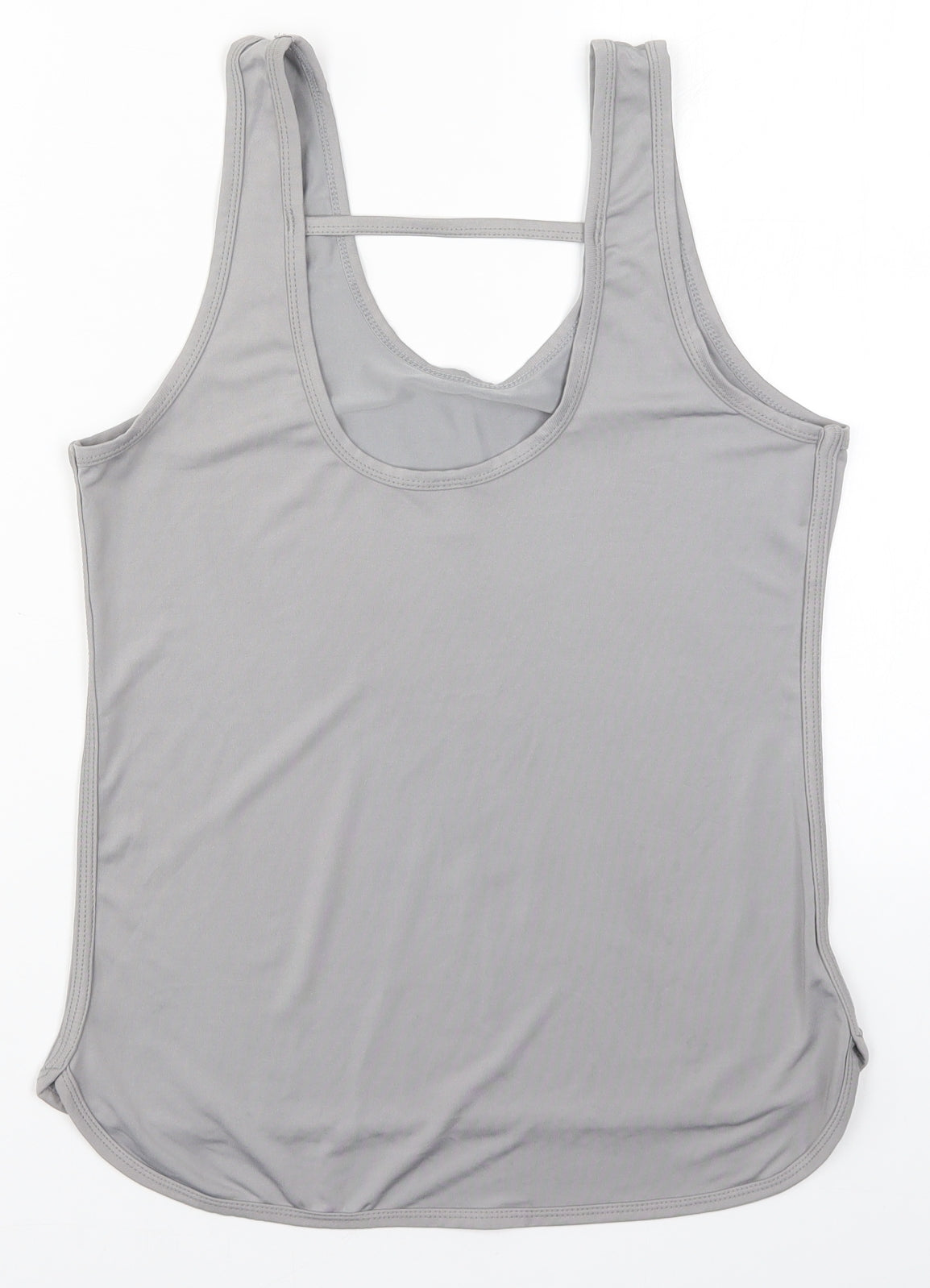 Race at Your Pace Womens Grey   Basic Tank Size S