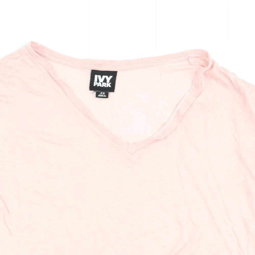 IVY PARK Womens Pink   Basic T-Shirt Size XS