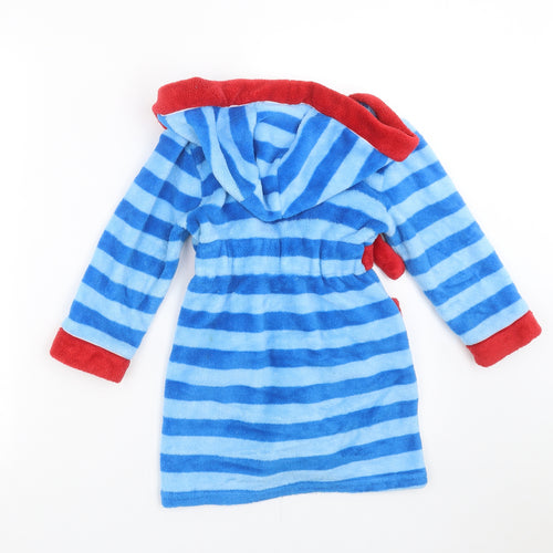 Mini Club Boys Blue Striped   Robe Size 2-3 Years  - Thomas & Friends