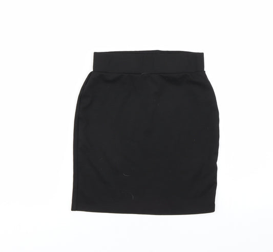 George Girls Black   Mini Skirt Size 10-11 Years
