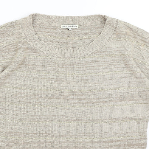 Tommy & Kate Womens Beige   Pullover Jumper Size 12