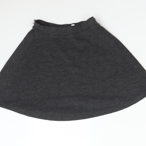 TU Girls Grey   Flare Skirt Size 8 Years - School