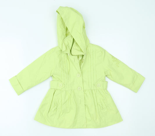 Evil Girls Green   Rain Coat Coat Size 2 Years