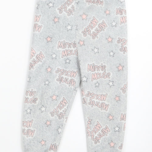 Primark Girls Grey Solid   Pyjama Pants Size 2-3 Years