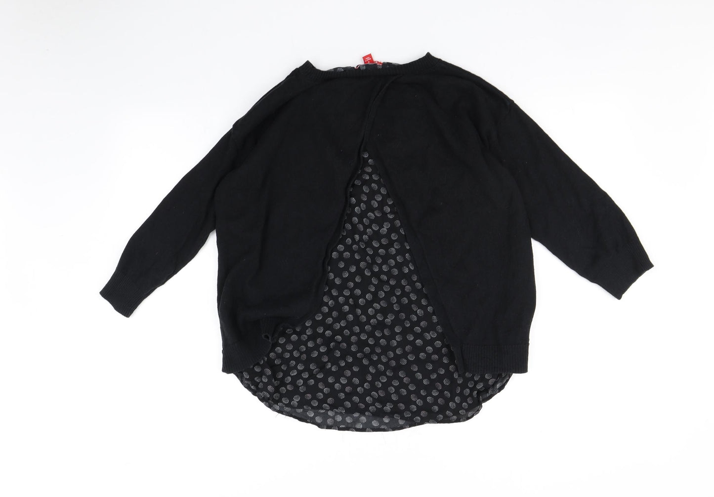 ELLE Womens Black   Pullover Jumper Size S