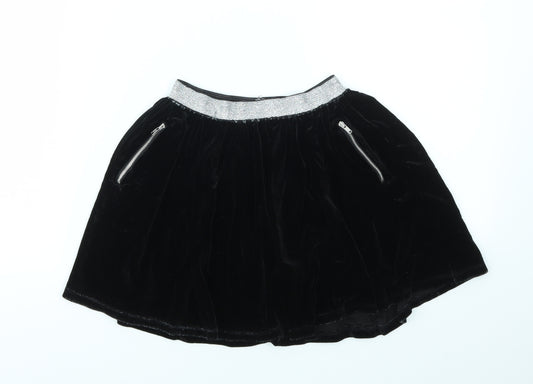 TU Girls Black   Flare Skirt Size 9 Years