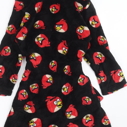 George Boys Black    Robe Size 7-8 Years  - angry birds