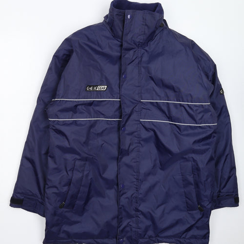 Gaelic Gear Mens Blue   Rain Coat Coat Size XS  - Oversized