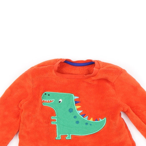 George Boys Orange    Pyjama Top Size 3-4 Years  - Dinosaur
