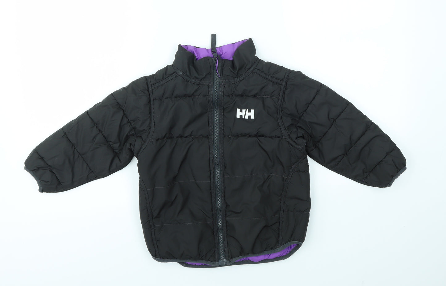 Helly Hansen Girls Black   Basic Coat Coat Size 3 Years