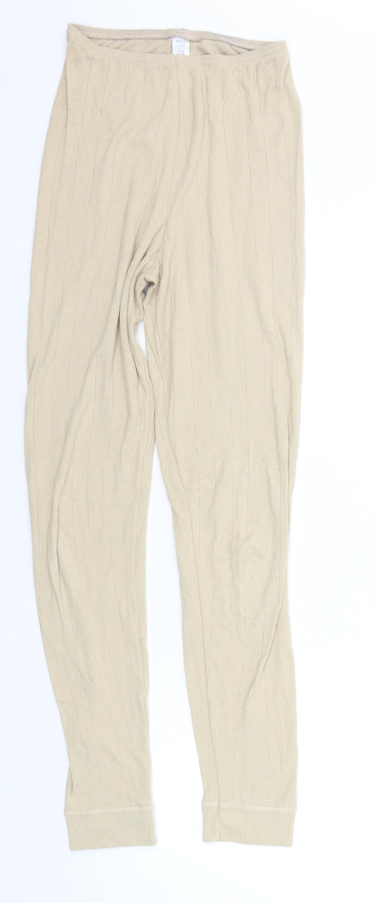 Marks and Spencer Womens Beige   Jegging Leggings Size 10 L28 in