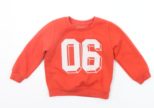 Primark Boys Red   Pullover Jumper Size 2-3 Years