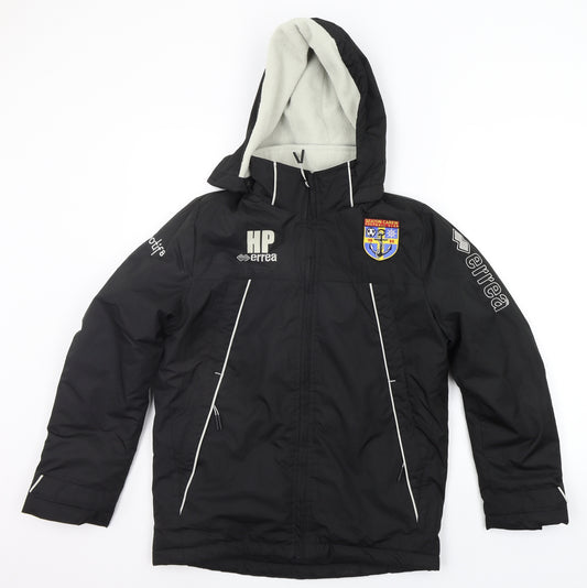 Errea Mens Black   Jacket Coat Size 2XS  - CAREW FC